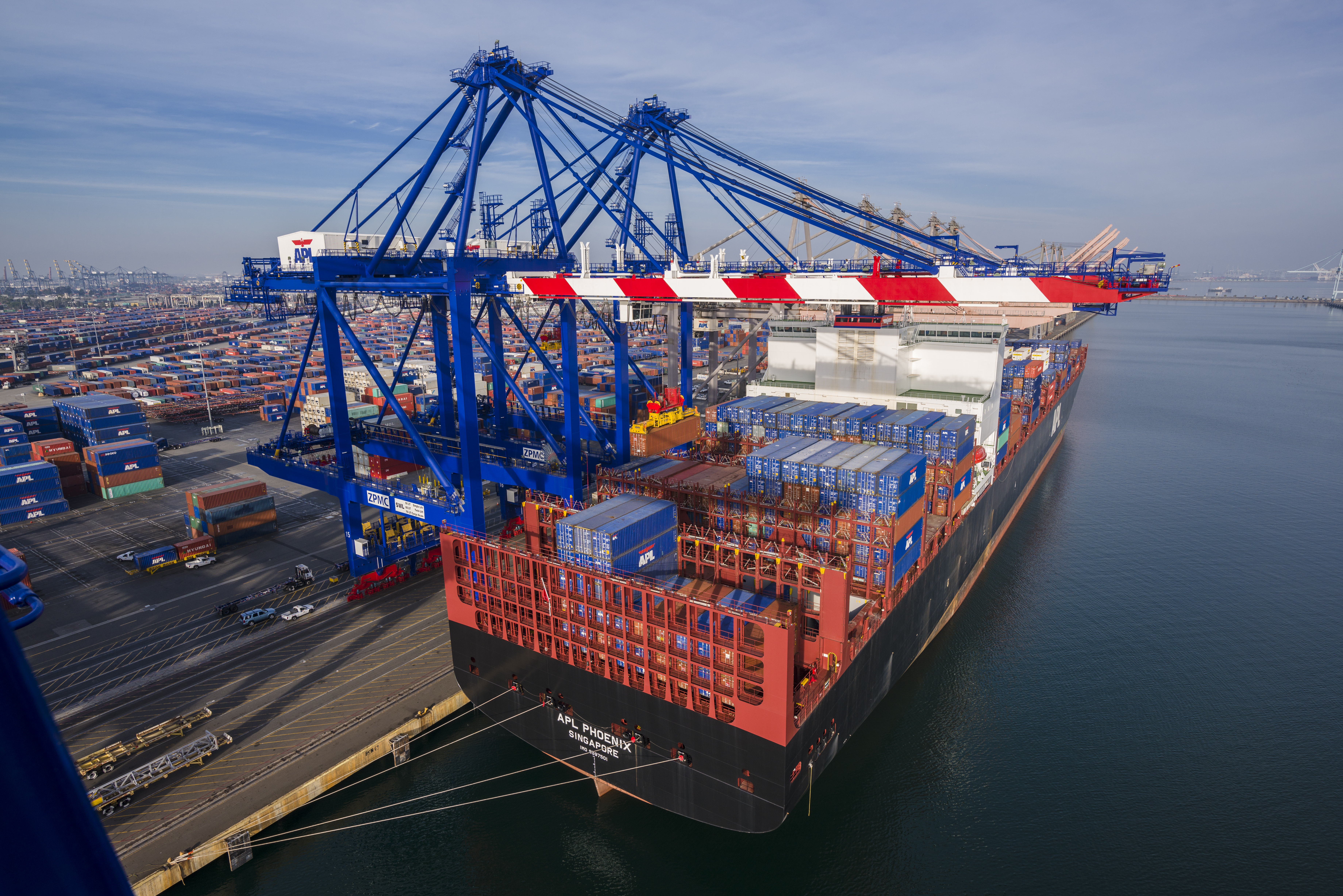 Vessel docked at a shipyard