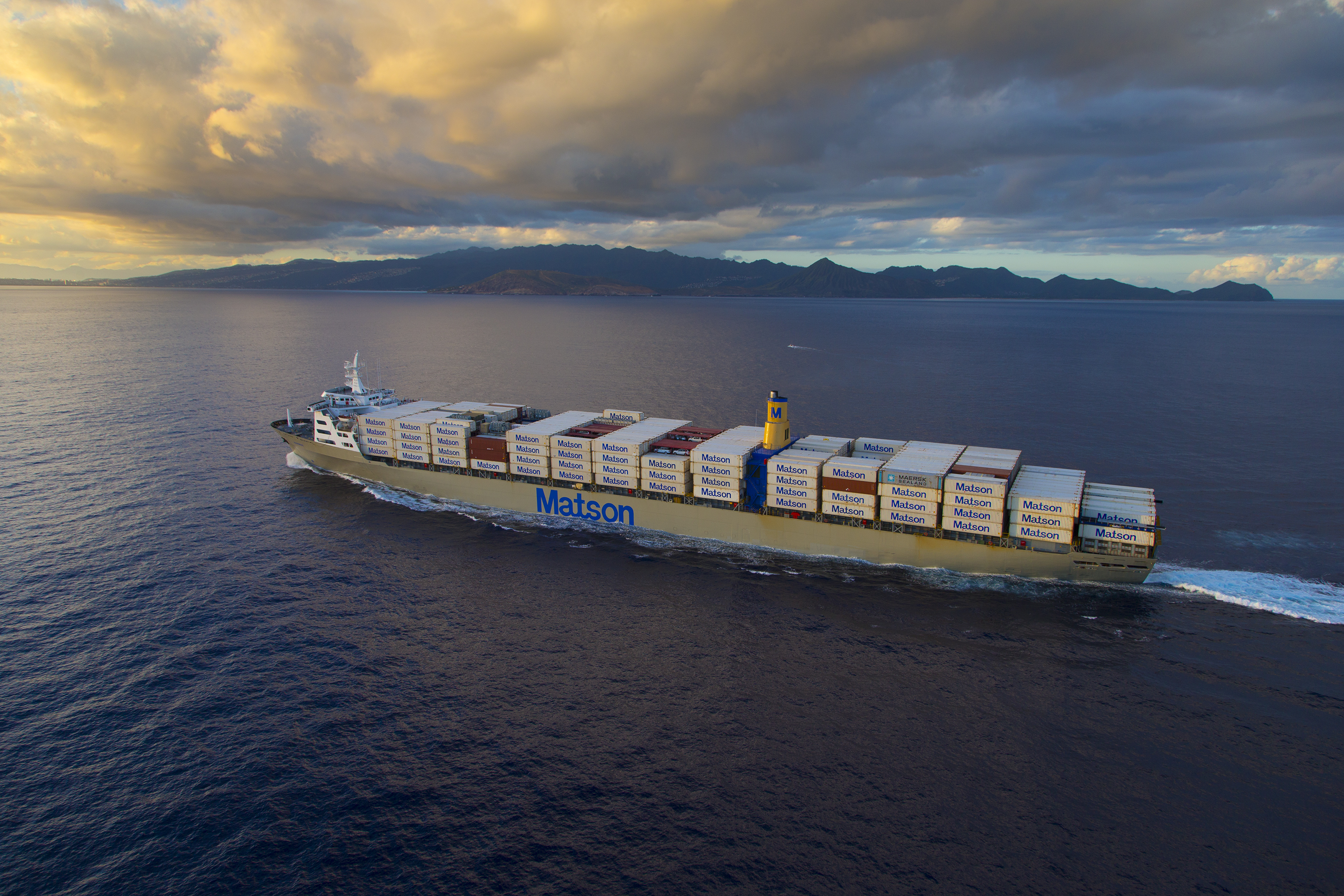 Large ship at sea