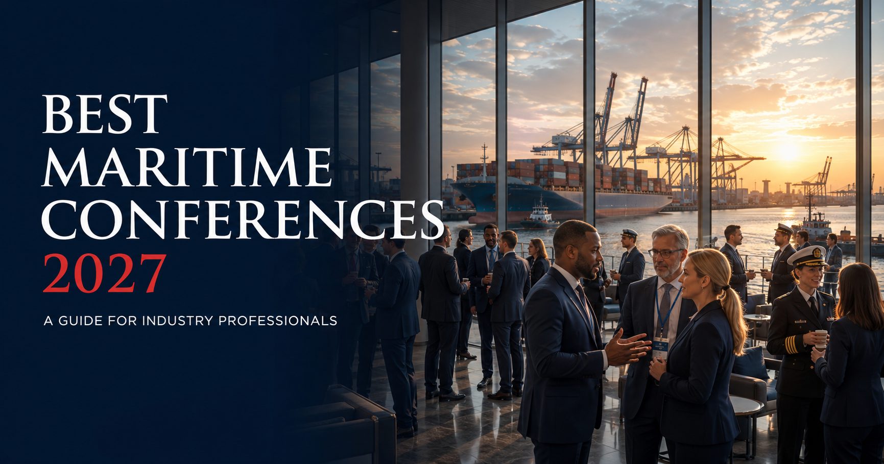 Maritime professionals networking at one of the best maritime conferences in 2027